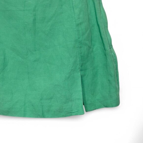 H&M Green Linen Mini Skirt 💐🧺‎ - Picture 3 of 8